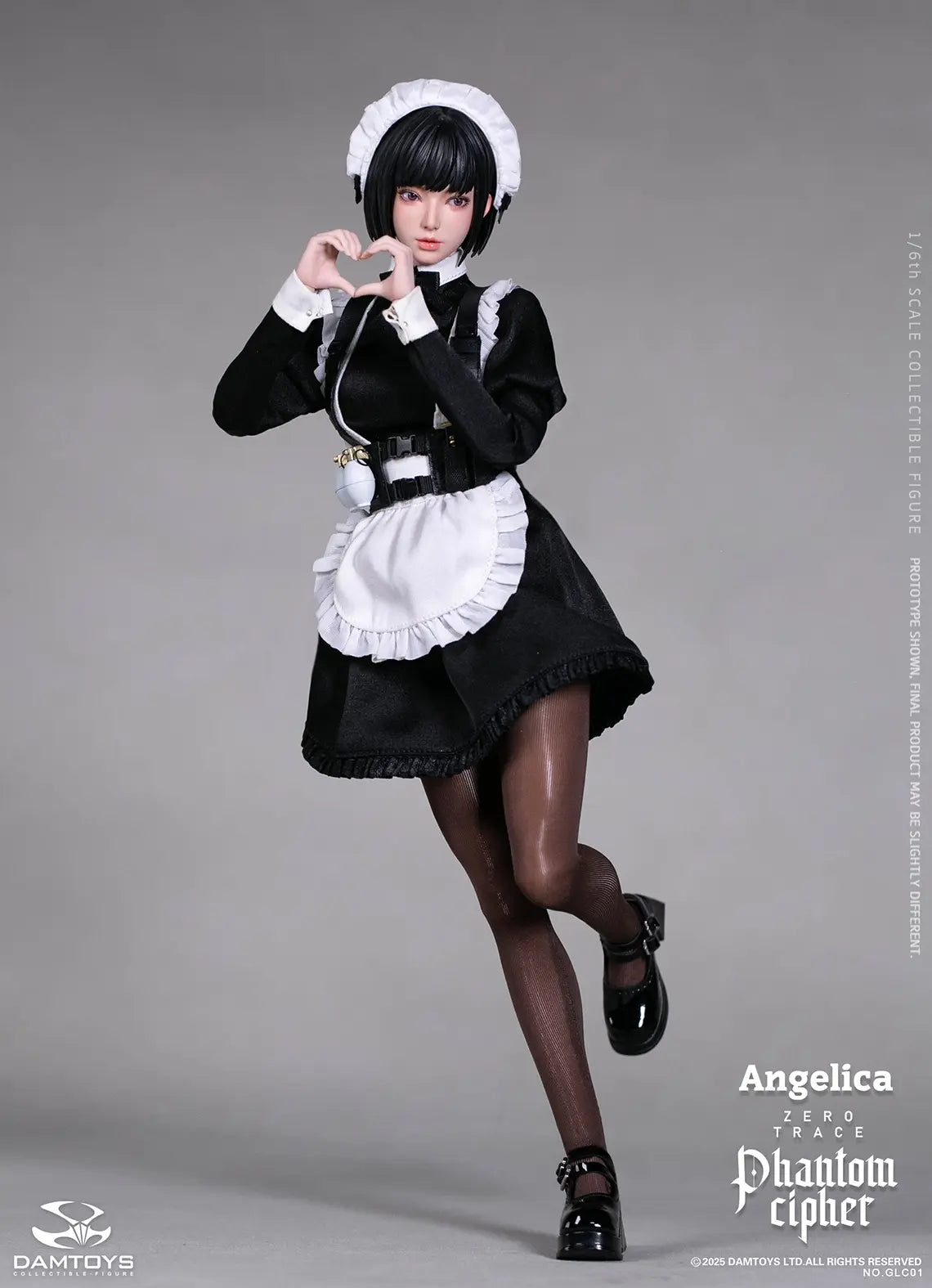DAMTOYS - 1/6th scale PHANTOM CIPHER: ZERO TRACE ANGELICA Original Story Collectible Figure GLC01 (Licensed)
