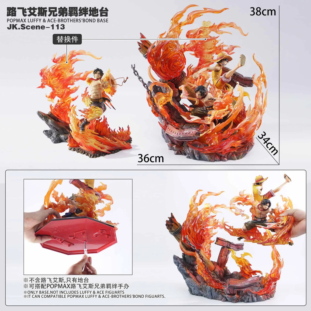Jacksdo Studio - One Piece POPMAX Luffy and Ace Brothers Bond Platform
