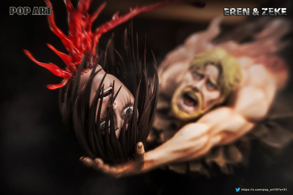 POP.ART Studio - Attack on Titan Catch The Head Eren & Zeke