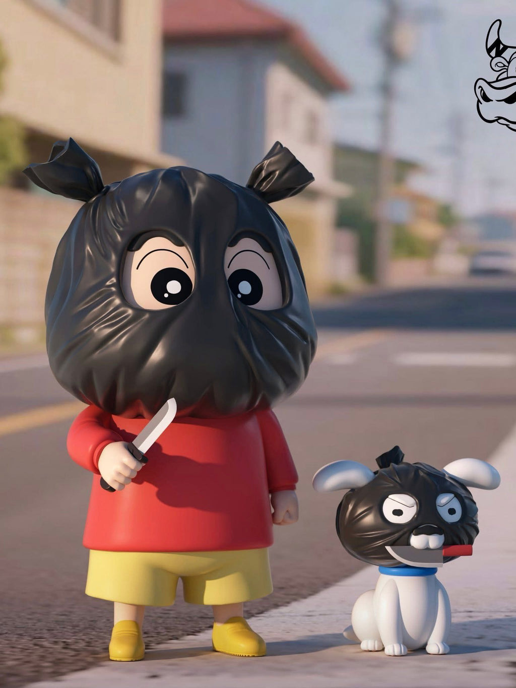 NIUZI Studio - Crayon Shin-chan Robbery Shinnosuke Nohara & Shiro