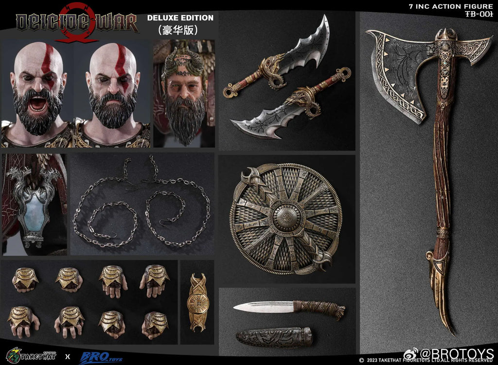 Brotoys Studio & TAKETHAT Studio - God of War Kratos ACTION FIGURE DEICIDE WAR DELUXE EDITION TB001