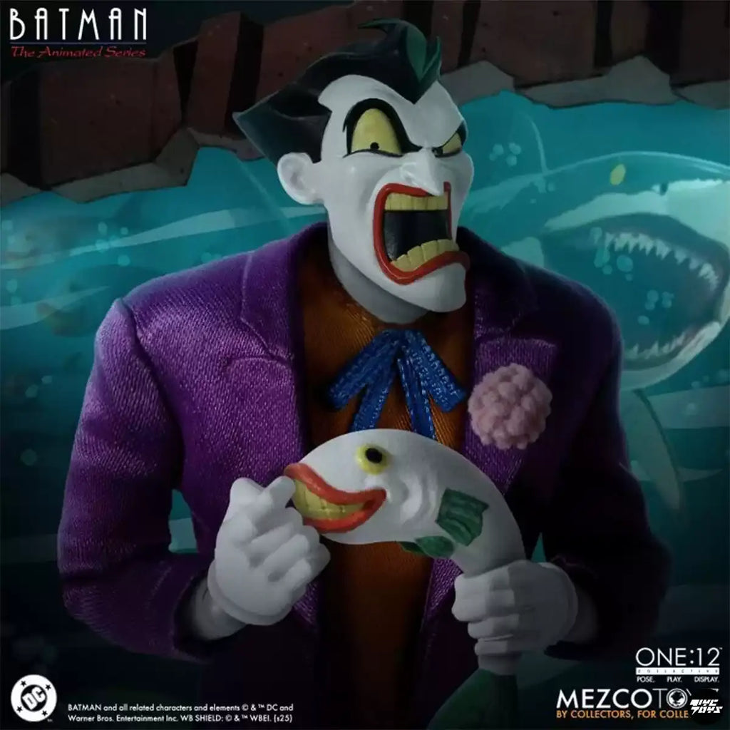 Mezco Studio - Batman 1/12 DC Animated Batman Joker Action Figure (Licensed)