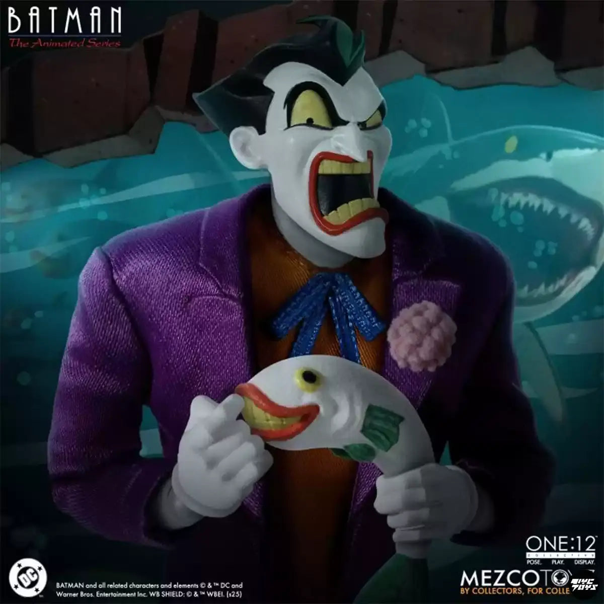 Mezco Studio - Batman 1/12 DC Animated Batman Joker Action Figure (Licensed)
