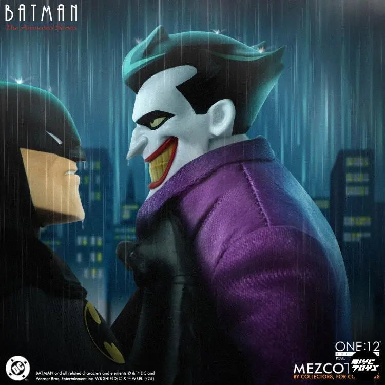 Mezco Studio - Batman 1/12 DC Animated Batman Joker Action Figure (Licensed)