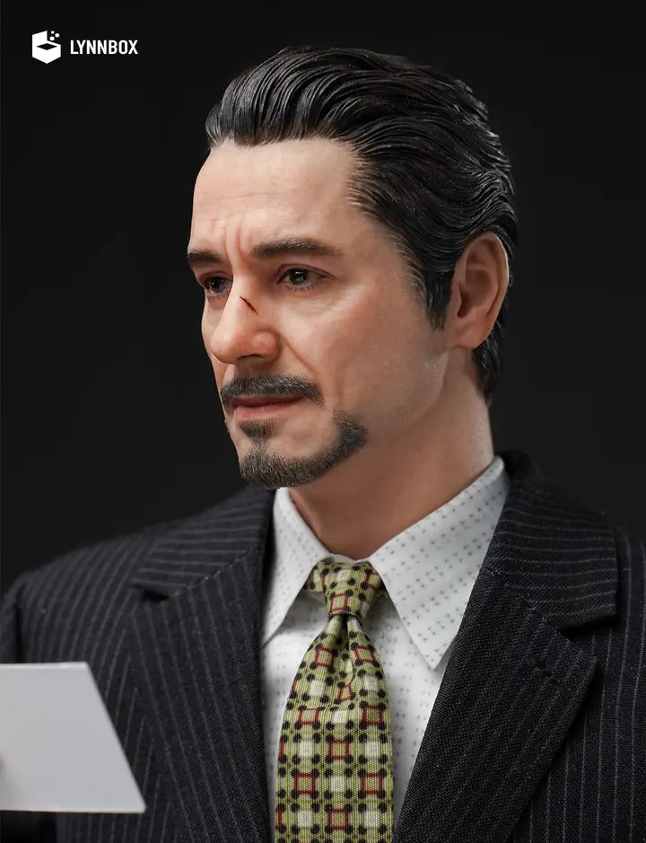 LYNNBOX Studio - Marvel 1/6 Iron Man Tony Stark Press Conference Suit & Podium Set