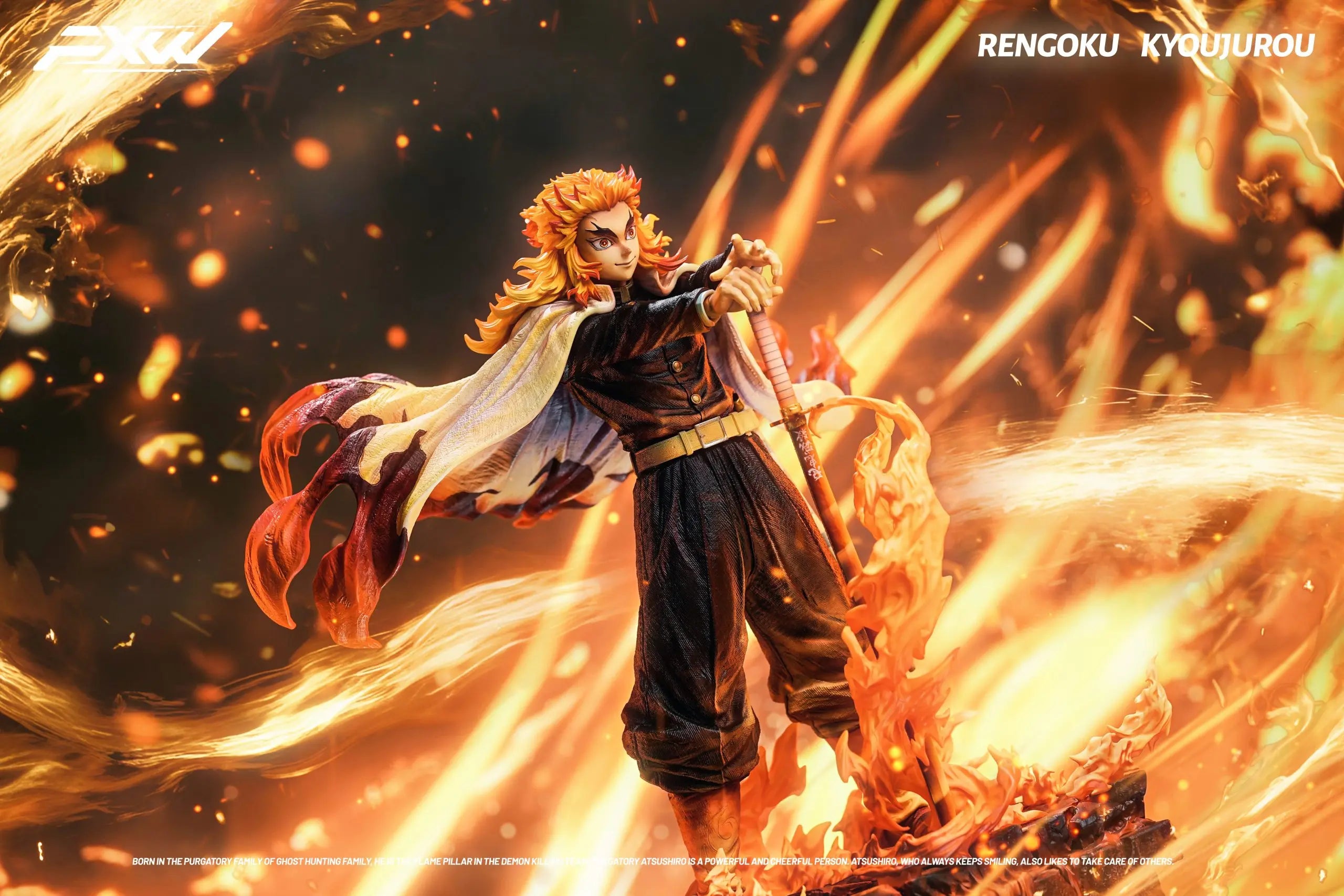 FXW Studio - Demon Slayer Nine Hashira Series Flame Hashira Rengoku Kyojuro