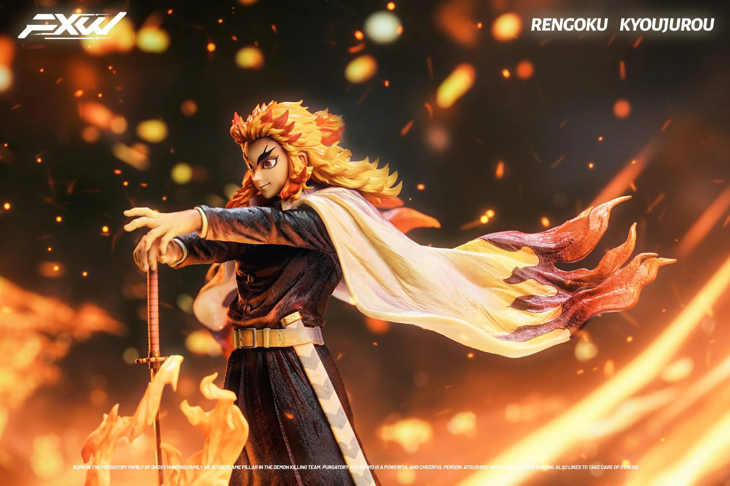 FXW Studio - Demon Slayer Nine Hashira Series Flame Hashira Rengoku Kyojuro