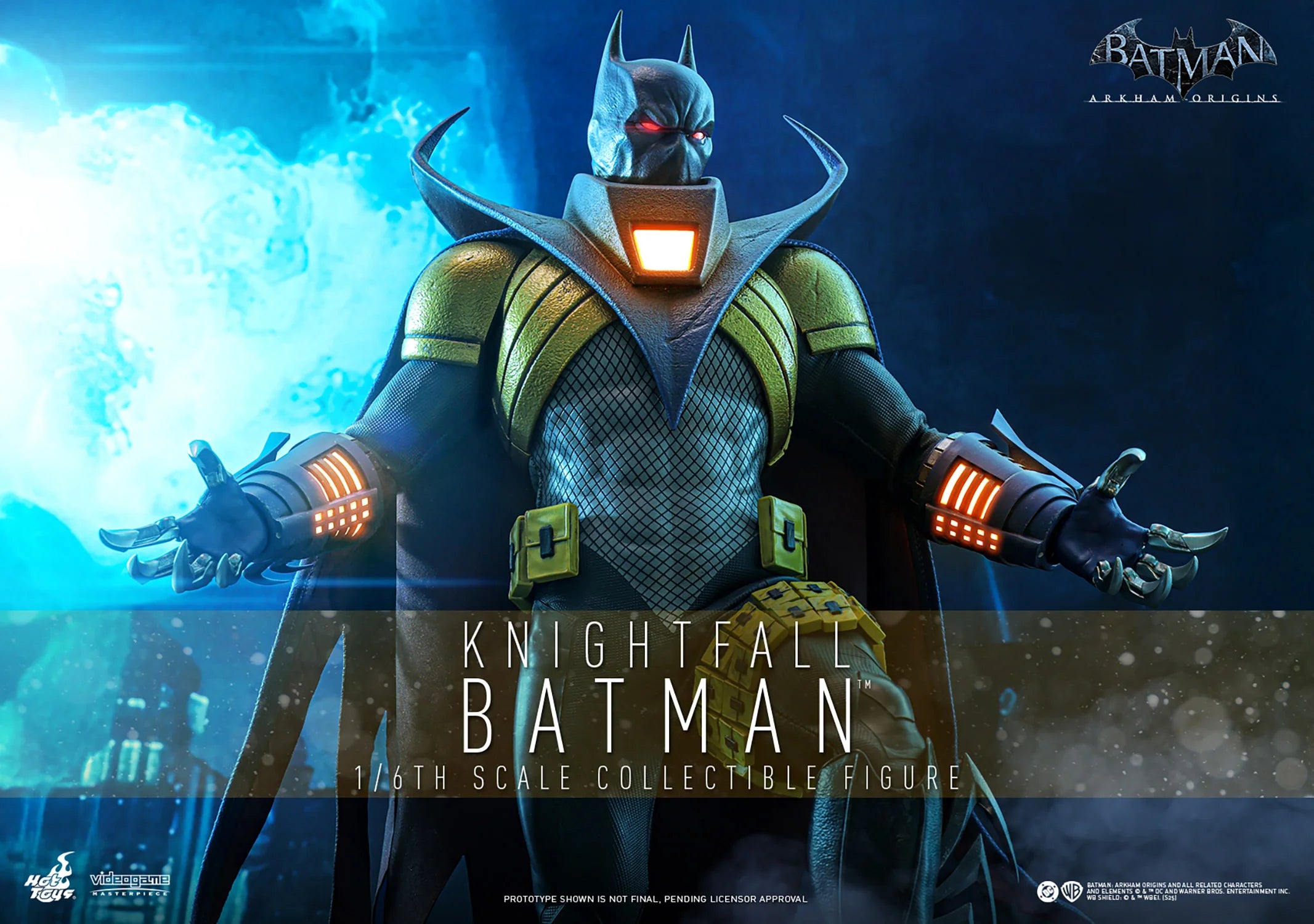 Hottoys - Batman Arkham Origins Knightfall Batman 16 scale Collectible Figure VGM74 (Licensed)