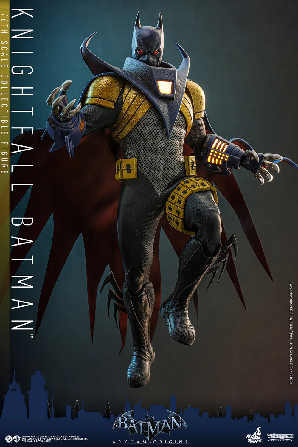 Hottoys - Batman Arkham Origins Knightfall Batman 16 scale Collectible Figure VGM74 (Licensed)