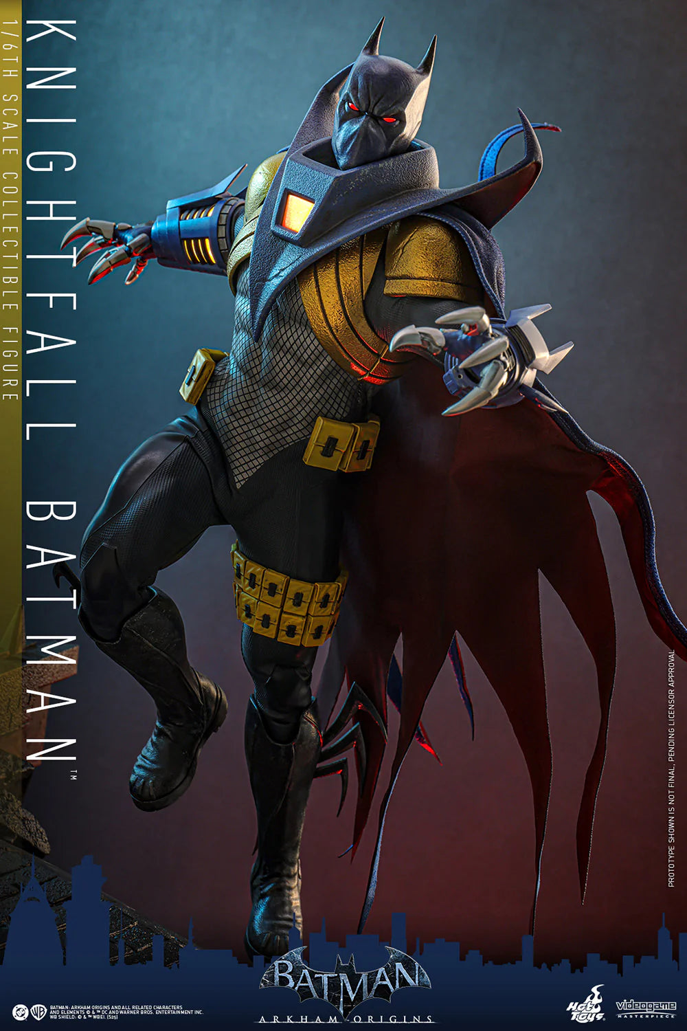 Hottoys - Batman Arkham Origins Knightfall Batman 16 scale Collectible Figure VGM74 (Licensed)