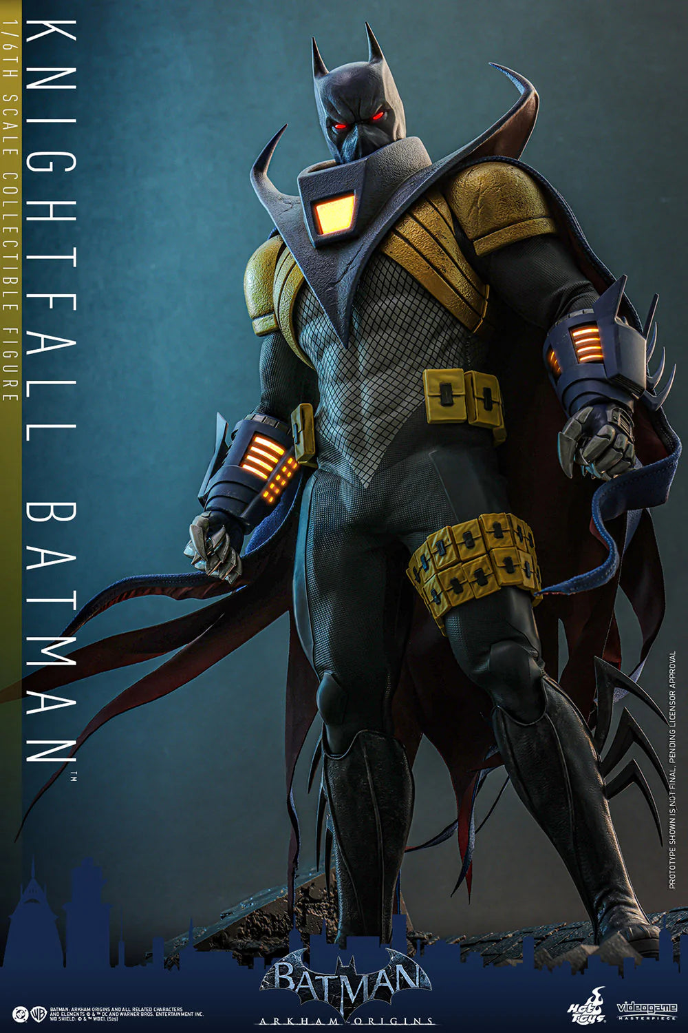 Hottoys - Batman Arkham Origins Knightfall Batman 16 scale Collectible Figure VGM74 (Licensed)
