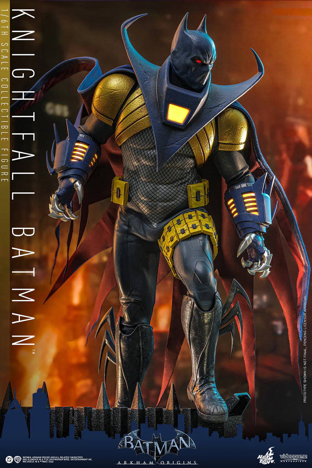 Hottoys - Batman Arkham Origins Knightfall Batman 16 scale Collectible Figure VGM74 (Licensed)