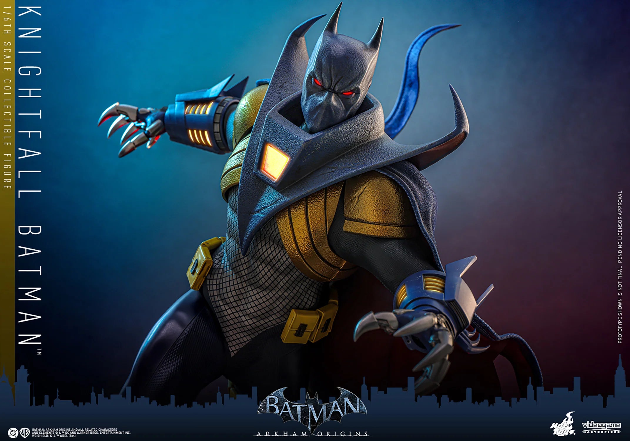 Hottoys - Batman Arkham Origins Knightfall Batman 16 scale Collectible Figure VGM74 (Licensed)