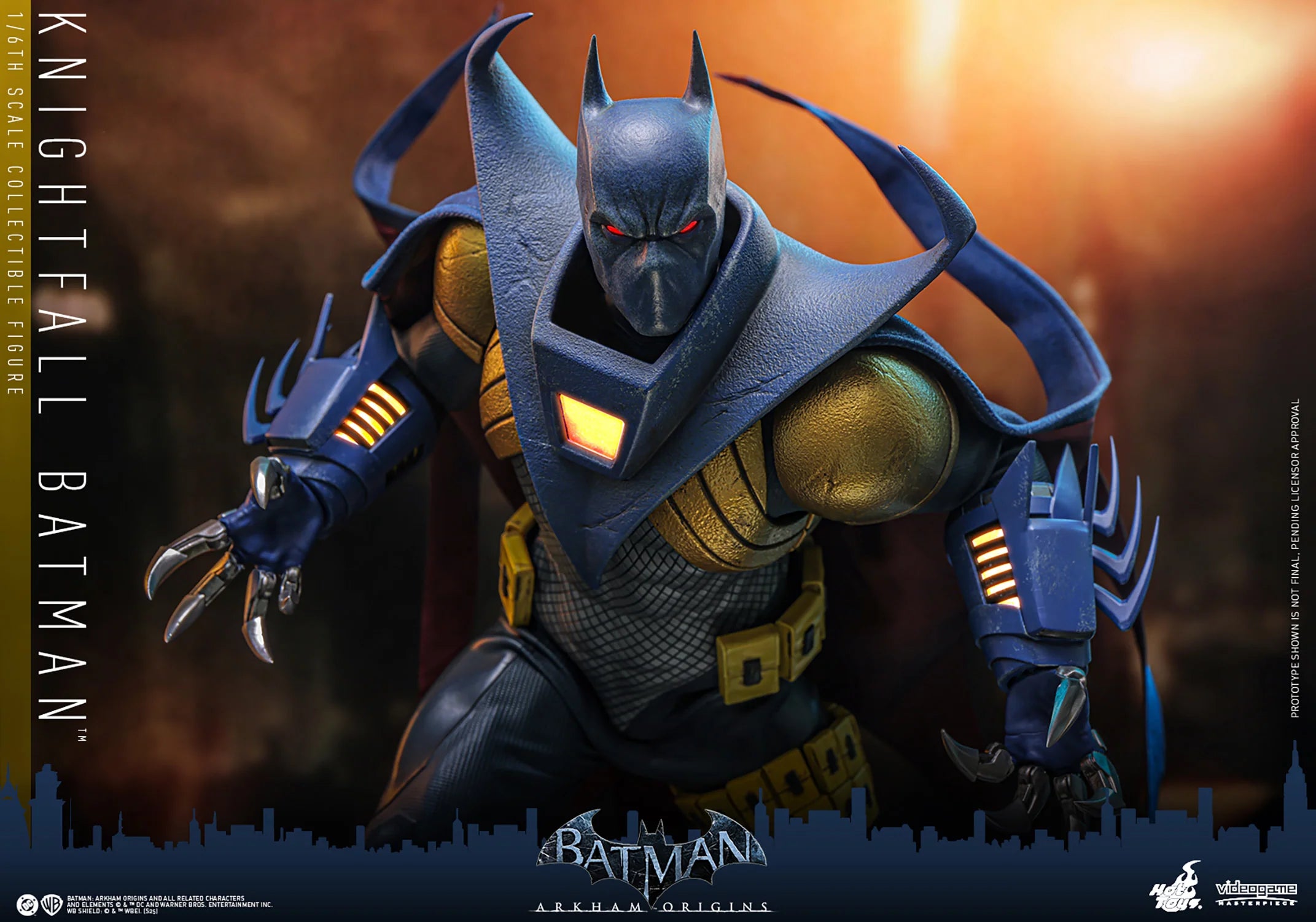 Hottoys - Batman Arkham Origins Knightfall Batman 16 scale Collectible Figure VGM74 (Licensed)