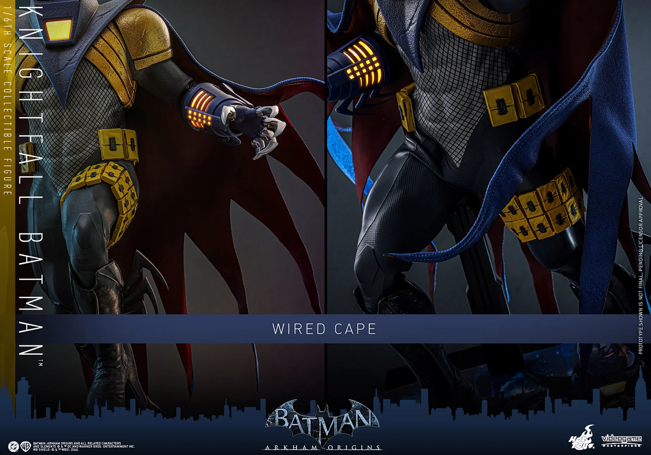 Hottoys - Batman Arkham Origins Knightfall Batman 16 scale Collectible Figure VGM74 (Licensed)