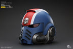 JOYTOY - Warhammer 40,000 Ultramarines Lieutenant Titus' MKX Helmet & Display Stand JT01741 JT01697 (Licensed)