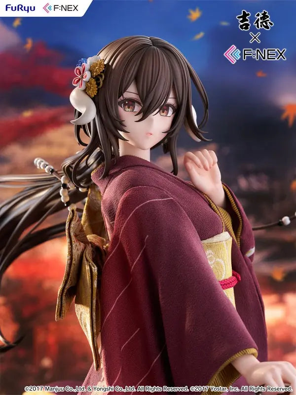 FURYU - Yoshitoku x F:NEX Mikasa blue flower komachi ver -Japanese Doll- 1/4 Scale Figure (Licensed)