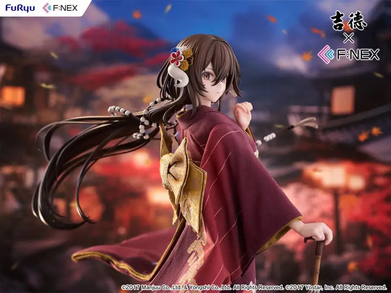 FURYU - Yoshitoku x F:NEX Mikasa blue flower komachi ver -Japanese Doll- 1/4 Scale Figure (Licensed)