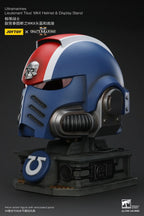 JOYTOY - Warhammer 40,000 Ultramarines Lieutenant Titus' MKX Helmet & Display Stand JT01741 JT01697 (Licensed)