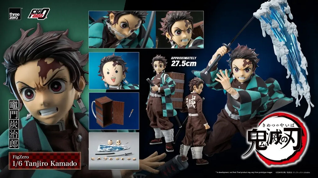 Threezero - FigZero 1/6 Tanjiro Kamado From Demon Slayer: Kimetsu no Yaiba 3Z06670W0 (Licensed)