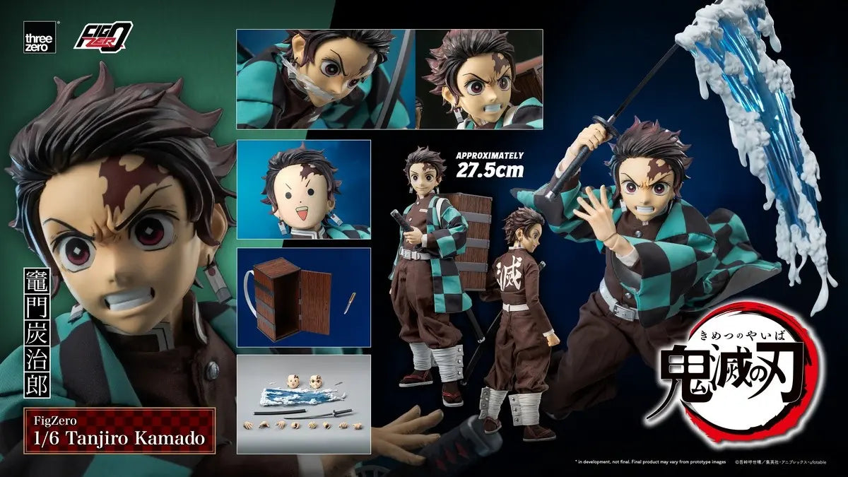 Threezero - FigZero 1/6 Tanjiro Kamado From Demon Slayer: Kimetsu no Yaiba 3Z06670W0 (Licensed)