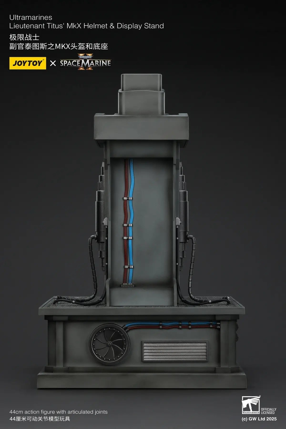 JOYTOY - Warhammer 40,000 Ultramarines Lieutenant Titus' MKX Helmet & Display Stand JT01741 JT01697 (Licensed)